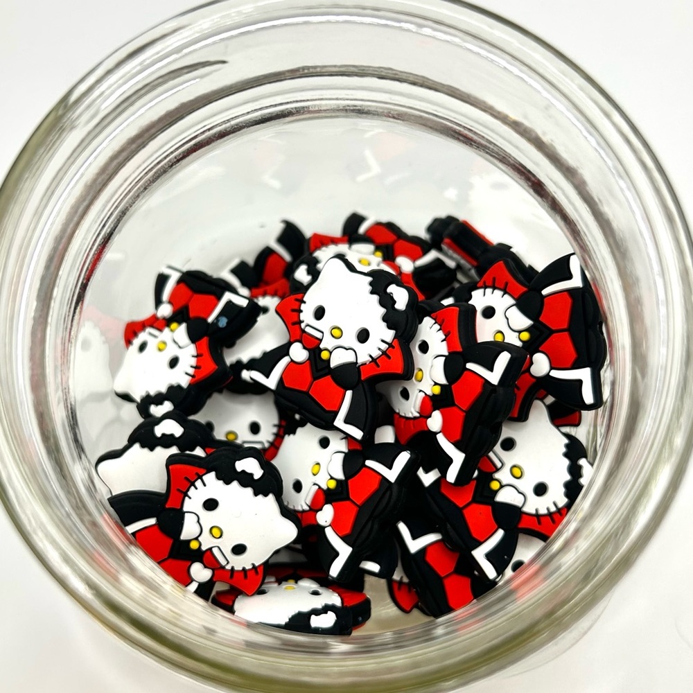 Hello Kitty Vampire Focal Silicone Beads
